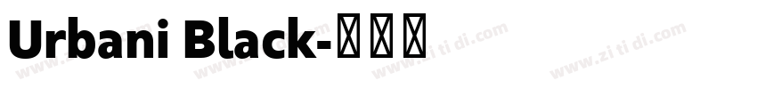 Urbani Black字体转换 Urbani Black字体转换
